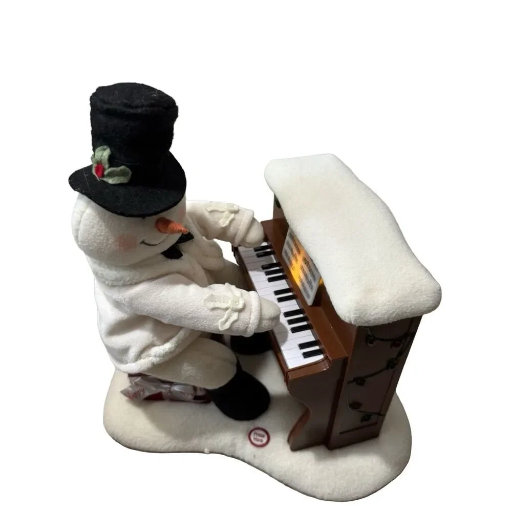 Hallmark 2005 Piano Playing Snowman Musical Christmas Lights & Animation READ